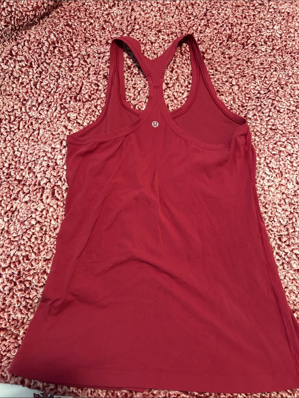 Lulu Racerback Tank Top - Red - Picture 2 of 3